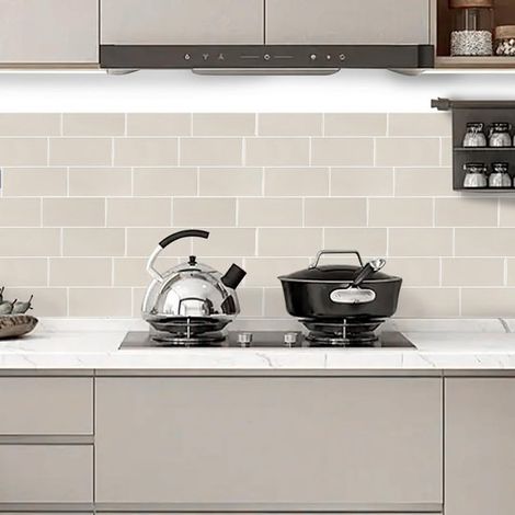Paquete de 5 láminas, papel pintado autoadhesivo 3D, papel pintado para azulejos de cocina, pegatinas autoadhesivas para azulejos de baño, 29 x 21 cm (1/5)