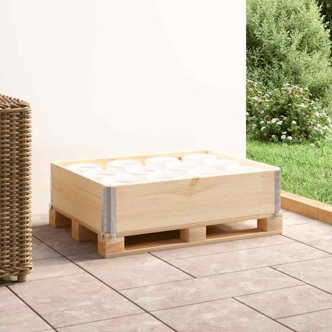 vidaXL Collar de caja de pallet madera maciza de pino 60x80 cm (1/5)