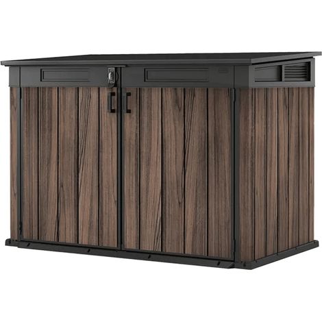 Keter Signature Gartenschrank, wetterfest, 2020 L Stauraum, Rosenholz-Optik