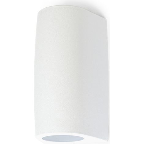 Aplique de pared ESTEL doble emisión GU10 LED MR16 2x3,50 W 329/366 lm 2700 K-4000 K CRI80 IP55 Blanco (1/3)