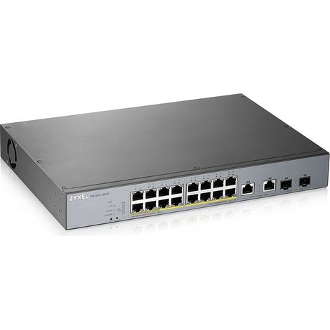 Zyxel GS1350-18HP-EU0101F Netzwerk-Switch Managed L2 Gigabit Ethernet (10/100/1000) Power over Ethernet (PoE) Grau (1/5)