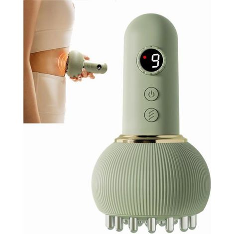 Masseur Lymphatique - Anti-Cellulite - Massage Profond Chaleur Lumière - Pour Jambes Bras Ventre - 9 Niveaux Intensité - Rechargeable - 1 Pièce (1/5)
