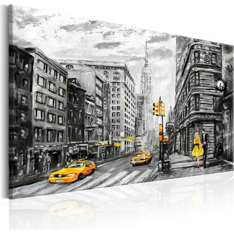 Tableau marcher à new york - 90 x 60 cm (1/4)