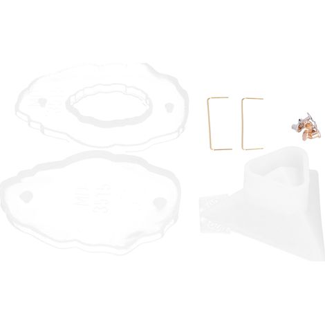 Moule en silicone pour cadre photo, moule manuel en cristal pour cadre photo irrégulier, moule époxy, outils de bricolage, ensemble ovale (77 g)