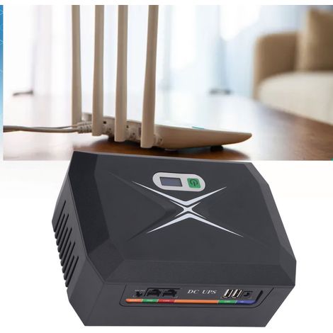 Alimentation sans interruption (ASI) 100 W 20 800 mAh pour routeur, modem optique et caméra de surveillance (mini-UPS) - Norme européenne (1/5)