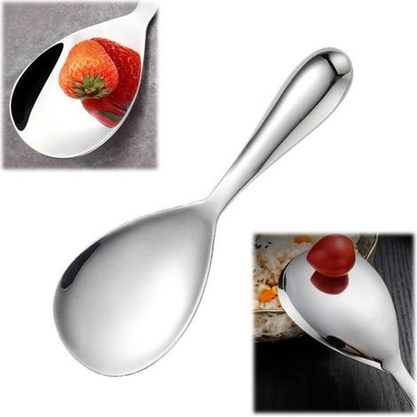 Rice Spoon - Elegant - 304 Stainless Steel - Anti-scald Handle - Dishwasher Safe