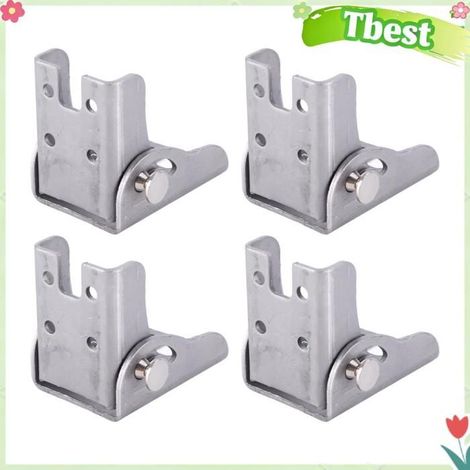 Tbest Pied pliant de lit Lot de 4 Pieds Pliants pour canapé, Verrouillage par Bouton, Conception Pliable à 90 loisirs stylo (1/5)