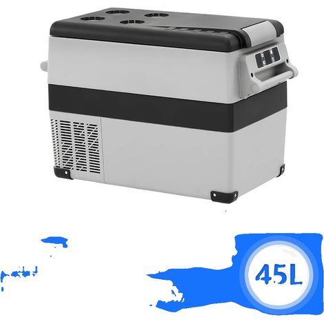 Nevera portátil, capacidad de 55 L, refrigeración eficiente por compresor, 45 L (1/2)