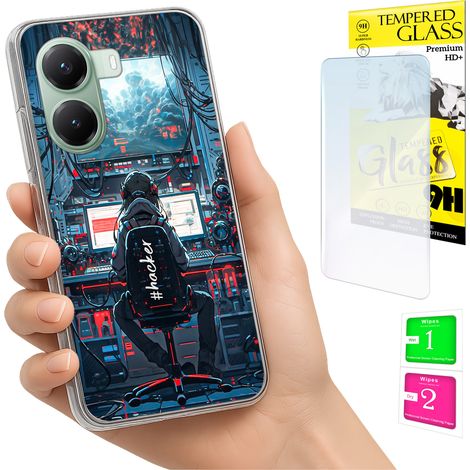 Funda para Xiaomi Poco X7 Pro 5G con cubierta trasera para fotos y cristal 9H. (1/5)