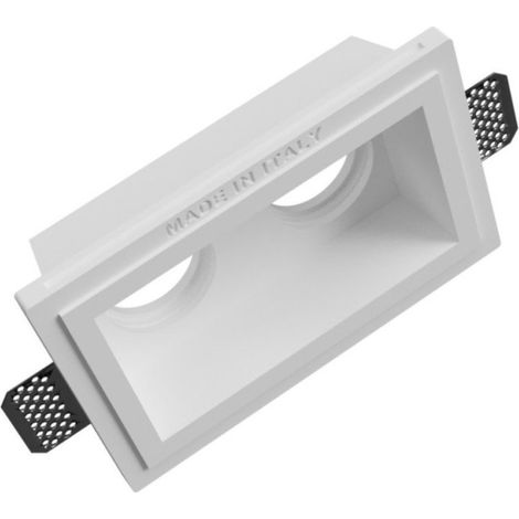 Faretto incasso lampadari bartalini gib hole 096 gu10 led gesso verniciabile