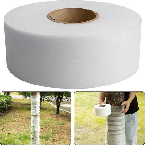 Film de protection des arbres de 8 cm × 60m, enveloppement d'arbre antigel anti-voilier, enveloppement de plantes réutilisable pour protéger l'écorce et garder les plantes au chaud (1/5)