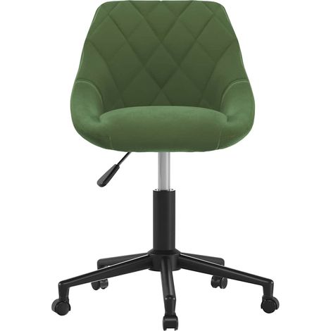 Maison Exclusive - Sedia da Pranzo Girevole Verde Scuro in Velluto (1/5)