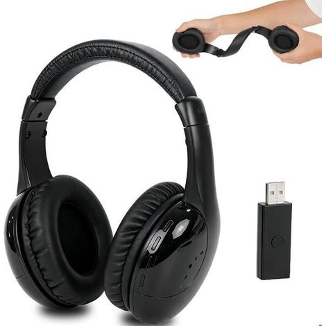Casque TV sans fil sénior – 2,4 GHz rechargeable, USB Plug & Play – Confort auditif – Installation facile (1/5)