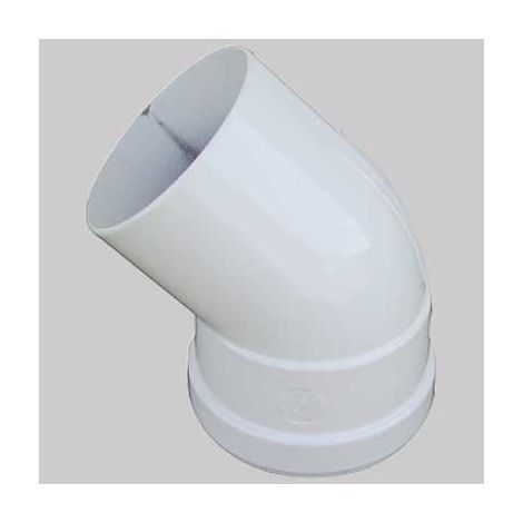 CURVA 45° CON GUARNIZIONE DOPPIO LABBRO - Ø 80 M/F