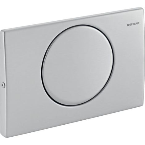 Geberit – Plaque de commande WC interrupteur MAMBO acier inoxydable – Déclenchement silencieux – Installation rapide sans outils – Pour réservoirs Sigma