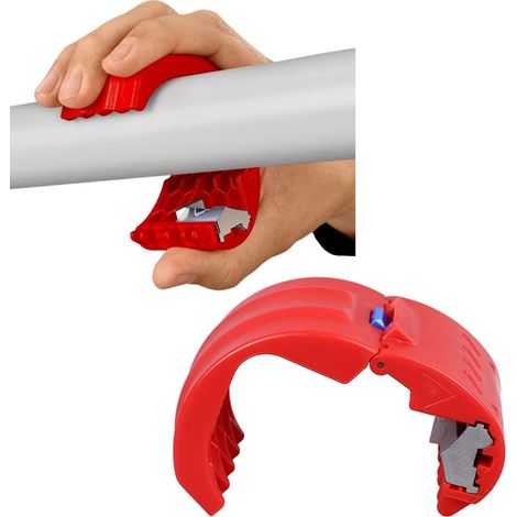 Coupeur de Tubes PVC à Manche Ergonomique pour Tuyaux Plastiques Évacuation, Compact et Portable, 20-50mm Diamètre, Poids 80g (1/5)