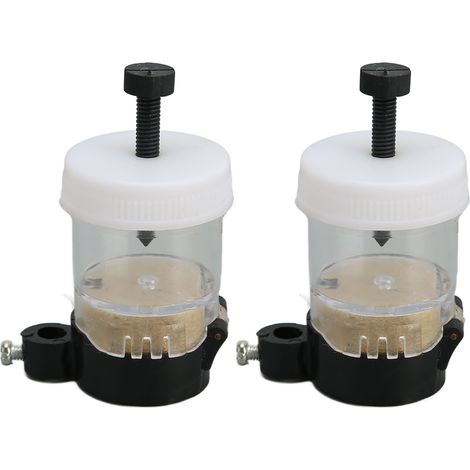 Bidon d'huile à pompe 2 pièces, buse métallique étanche, aimant à adsorption, réservoir transparent pour machine à coudre, graisseur de précision (1/5)