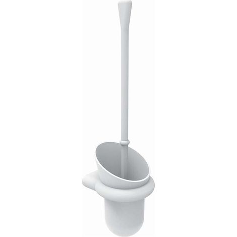 WC-Bürstengarnitur Normbau aus Nylon, weiß - 0300444019 (1/5)