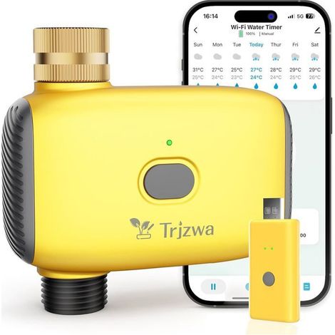Programmateur Arrosage Automatique WiFi Contrôle vocal Alexa/Google Jardin Serre Pelouse