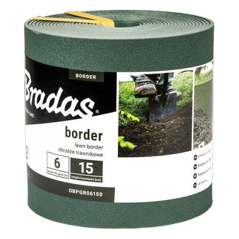 Bordure de jardin verte BORDER Longueur 6M Hauteur 150mm