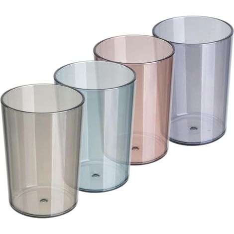 Capacity Mouthwash Cups with Modern Design Set of 4 Safe