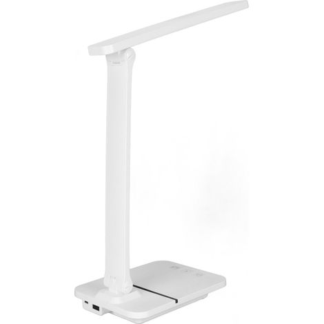 Berührungsempfindliche LED-Schreibtischlampe mit 3 Helligkeitsstufen und verstellbarem Schwenkmechanismus zum Lesen und Arbeiten. (1/5)