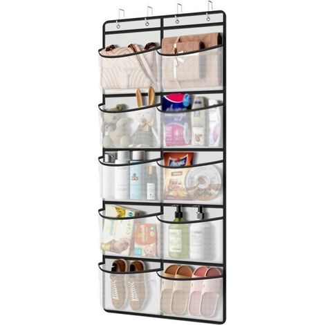 Organisateur de chaussures suspendu Bardusch à 10 poches, 126 x 54,5 cm, pochette de rangement suspendue, organisateur suspendu (1/3)