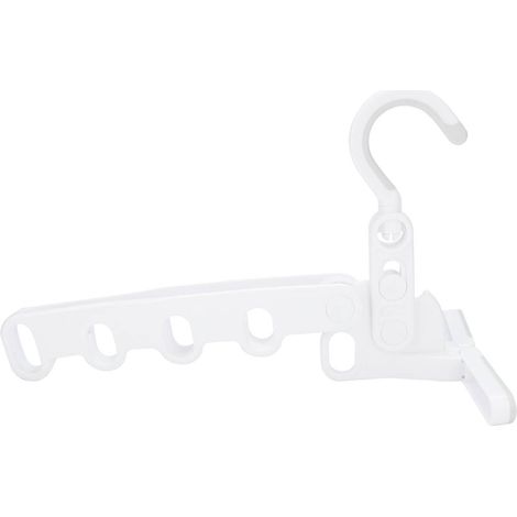 Porte-Vêtements Pliant - Séchoir à Linge Portable - Crochets Rotatifs 360 Degrés - Capacité 5kg - Pour Intérieur Et Extérieur - Lot De 1 (1/5)