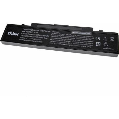 vhbw Akku kompatibel mit Samsung NP-R510 AS02, NP-R505 FS04, NP-R507, NP-R505 FS03, NP-R510-AS01, NP-R510 Notebook (5200 mAh, 11,1 V, Li-Ion) (1/2)