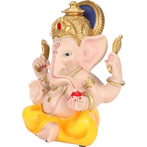 Statue de Ganesh, décoration en résine, ornement coloré pour la maison et le jardin.