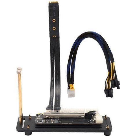 Carte graphique externe pour ordinateur portable (eGPU) PCI-E 3.0 x16 vers M.2 NVMe, câble d'extension et support GPU pour cartes graphiques ITX et STX. (1/5)