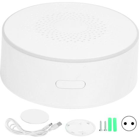 Alarme sonore et lumineuse Wi-Fi pour maison connectée, alarme sonore et lumineuse intelligente sans fil, sirènes, norme européenne. (1/5)