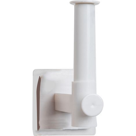 Porte-serviettes rétractable en forme de L, sans poinçon, support mural multifonctionnel pour papier peint, rangement de films alimentaires de cuisine, blanc (1/5)