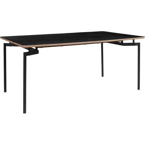 Table de salle à manger 180 cm 8 personnes en Noir (1/5)