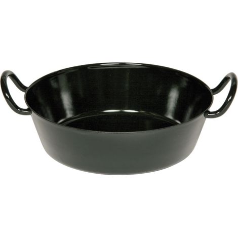 Padella per cotolette Riess Ø20cm H 8,1cm Padella con due manici Smalto nero Induzione