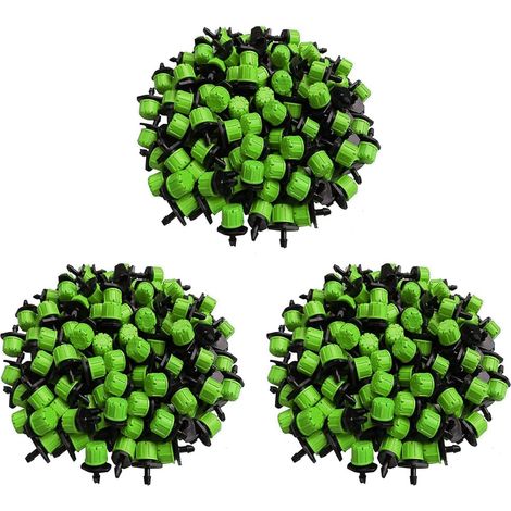 300 Pièces Séries 1/4 Pouce Réglable Micro-Type Système D'Irrigation Goutte à Goutte Arrosage Arroseurs Anti-Colmatage émetteur Fournitures de Jardin (1/5)