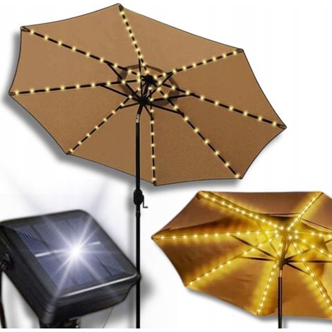 Guirnalda solar tipo cápsula, sombrilla, luces LED decorativas para jardín, lámparas de jardín (1/5)