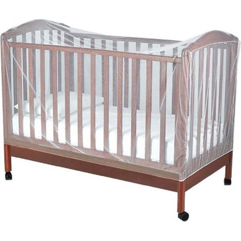 Moustiquaire pour chambre d'enfant - 135 x 60 x 90 cm - Couverture de lit pour chambre d'enfant - Blanc - Polyester - Décoration pour lit bébé (1/5)