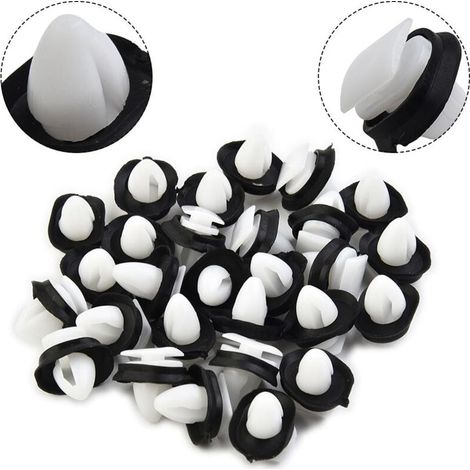 Lot de 100 Agrafe Garniture Fixation Clip Panneau Joint Porte Pour Fiat Ducato 71728806,8565.43, 856543 (1/4)