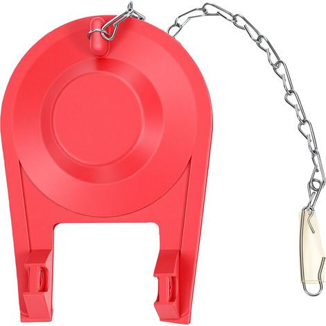 Remplacement universel du clapet de toilette pour la réparation du chasse d'eau, installation facile, outil gratuit nécessaire rouge (1/5)