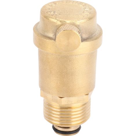 Soupape de purge d'air à filetage mâle G3/4 en laiton, vanne de purge d'air automatique pour système de chauffage au sol CVC (1/5)