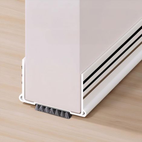 Guarnizione per porta, 93 cm, paraspifferi, bianca, efficace contro correnti d'aria, freddo, rumore da 0,3 a 2 cm