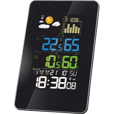 TERMOMETR ELEKTRONICZNY ZEW./WEW . STACJA POGODY BEZP. GALAXY