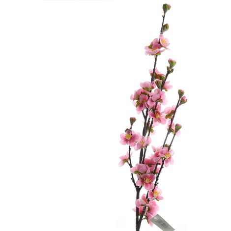 DPI – Branche de prunus artificielle fuchsia – Fleur artificielle, hauteur 80 cm (1/3)