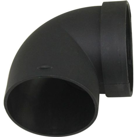 Raccord de sortie d'air coudé pour chauffage sur pied, tuyau coudé, en PVC, 75 mm (1/5)