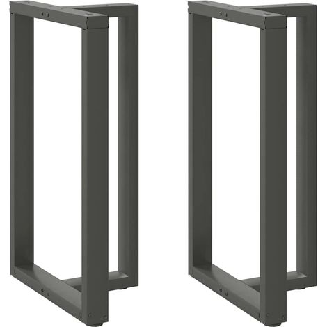 Bartischbeine T-Form 2 Stk. Anthrazit 60x35x(100-101) cm Stahl