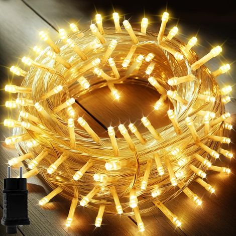 Guirlande Lumineuse 200 Led 20M 8 Modes Éclairage IP44 Intérieur Extérieur Sapin Noël (1/5)