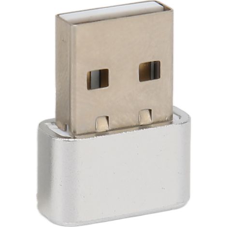 Déplaceur de souris USB minuscule et indétectable avec boutons marche/arrêt séparés, compatible avec 3 pistes, Plug and Play, maintient l'ordinateur portable allumé, argent