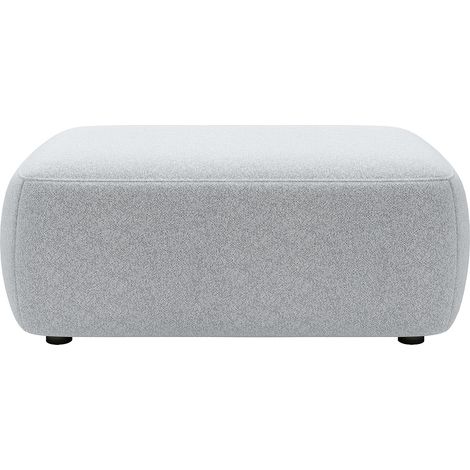 Pouf in Tessuto ciniglia Grigio - DAVISO (1/4)