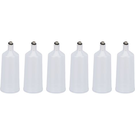 6pcs 40ml flacons vides PP pour aérographe, accessoires de remplacement pour pulvérisateur facial soin de la peau (1/5)